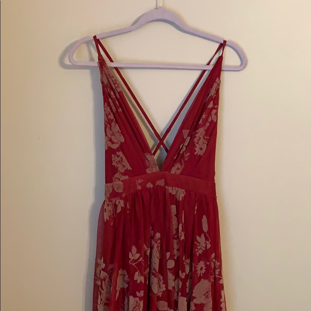 GOEGEOUS Red Maxi Dress